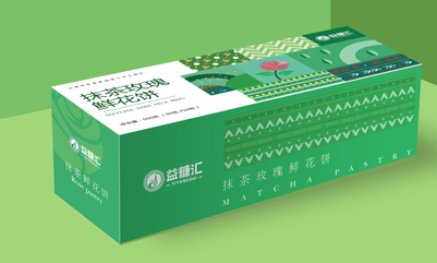 抹茶鲜花玫瑰饼